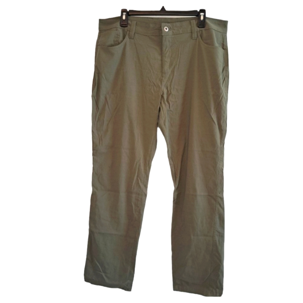 Eddie Bauer Green Nylon Blend Lightweight Hiking Pants Gorpcore Plus Size 16